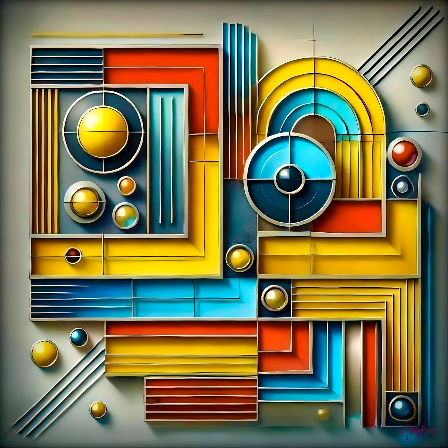 MikoArt-Liquid Gloss®-02/Series-80x80cm-0299