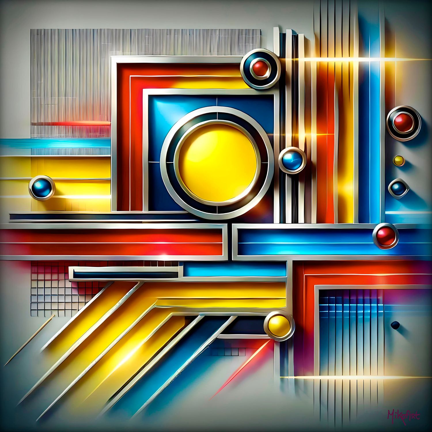 MikoArt-Liquid Gloss®-02/Series-80x80cm-0295