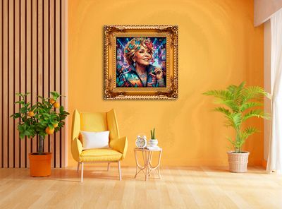 MikoArt-Liquid Gloss®-07FP/TinaTurner-120x120cm