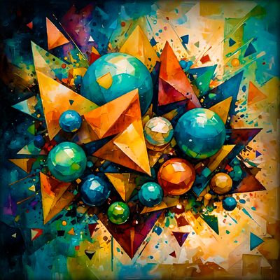 MikoArt-Liquid Gloss®-03/Series-80x80cm-0303