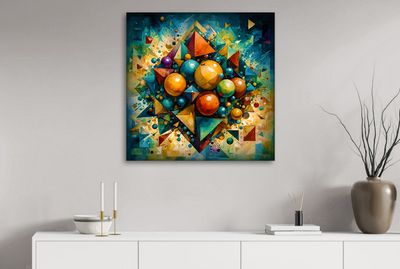 MikoArt-Liquid Gloss®-03/Series-80x80cm-0307