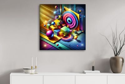 MikoArt-Liquid Gloss®-05/Series-80x80cm-0348