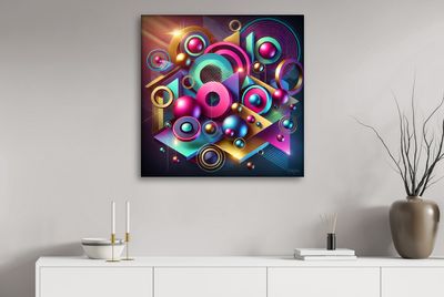 MikoArt-Liquid Gloss®-05/Series-80x80cm-0350
