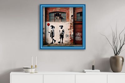 MikoArt-Liquid Gloss®-06/RedBalloonLove-80x80cm-0355