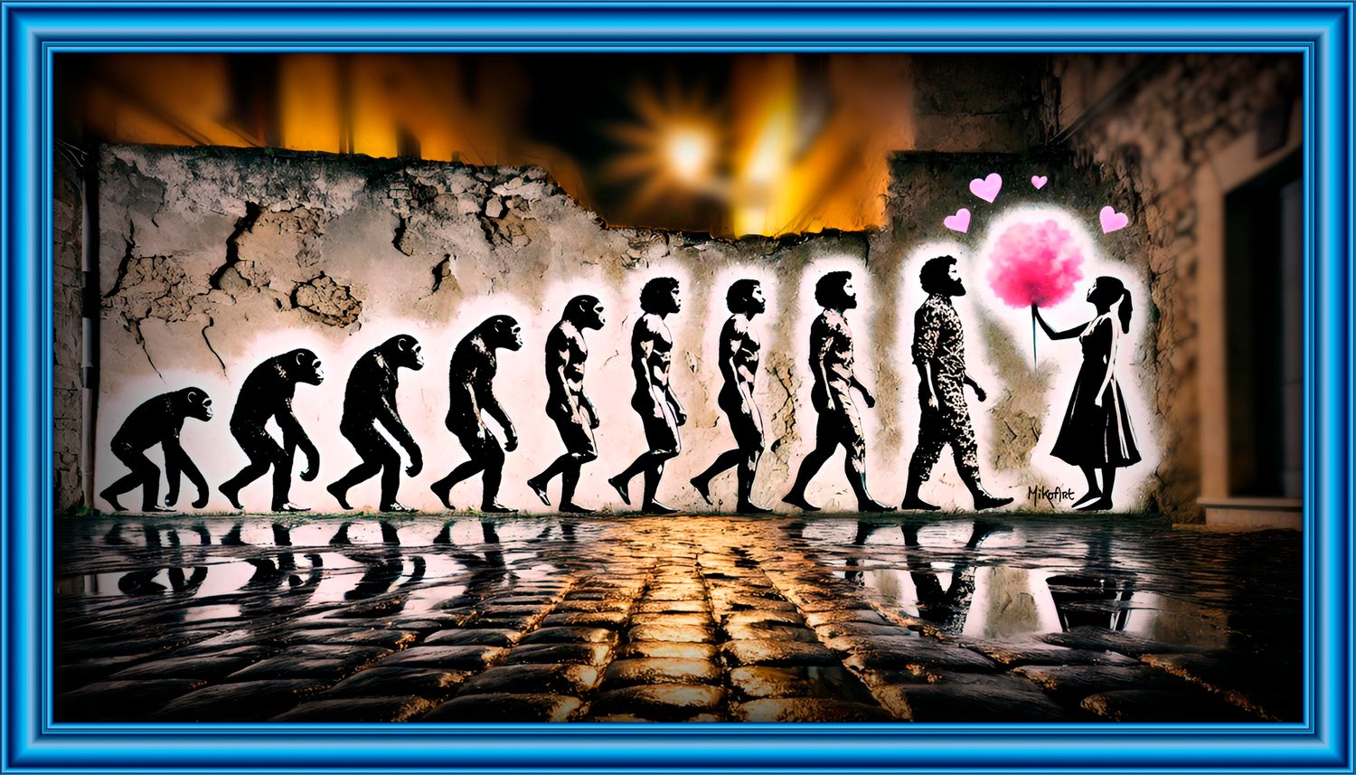 MikoArt-Liquid Gloss®-06/Love Evolution-175x100cm-0362