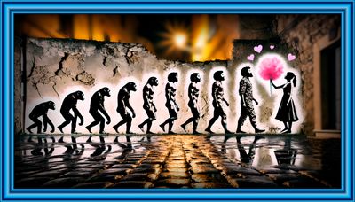 MikoArt-Liquid Gloss®-06/Love Evolution-175x100cm-0362