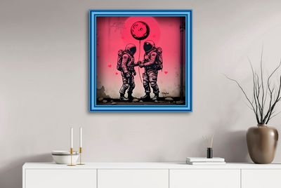 MikoArt-Liquid Gloss®-06/MoonLove-80x80cm-0365