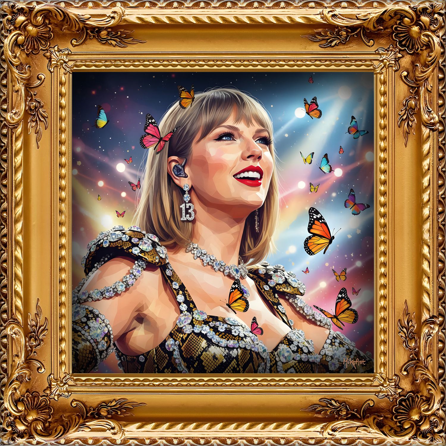 MikoArt-Liquid Gloss®-07FP/Taylor Swift-120x120cm