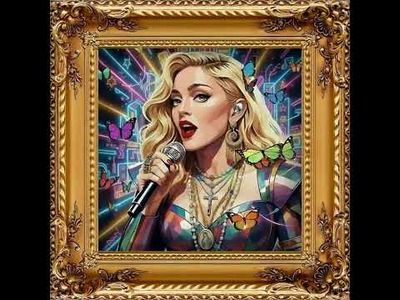 MikoArt-Liquid Gloss®-07FP/Madonna-120x120cm