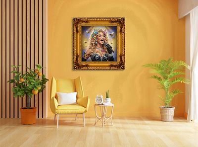 MikoArt-Liquid Gloss®-07FP/Beyoncé-120x120cm