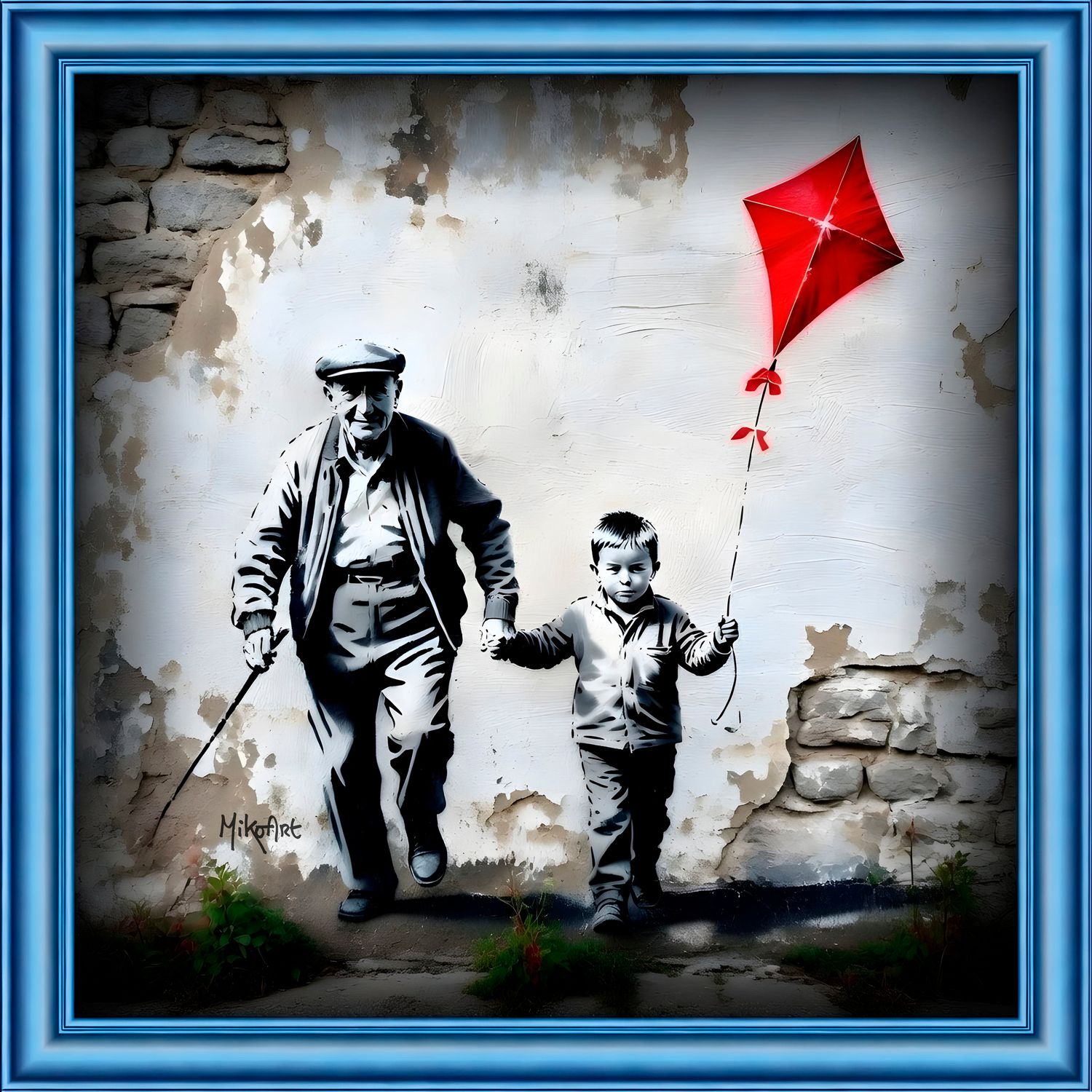 MikoArt-Liquid Gloss®-06/MoonLove-80x80cm-0366