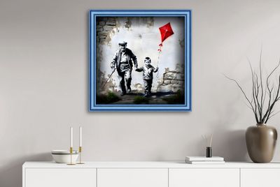 MikoArt-Liquid Gloss®-06/Old&amp;Young-80x80cm-0366