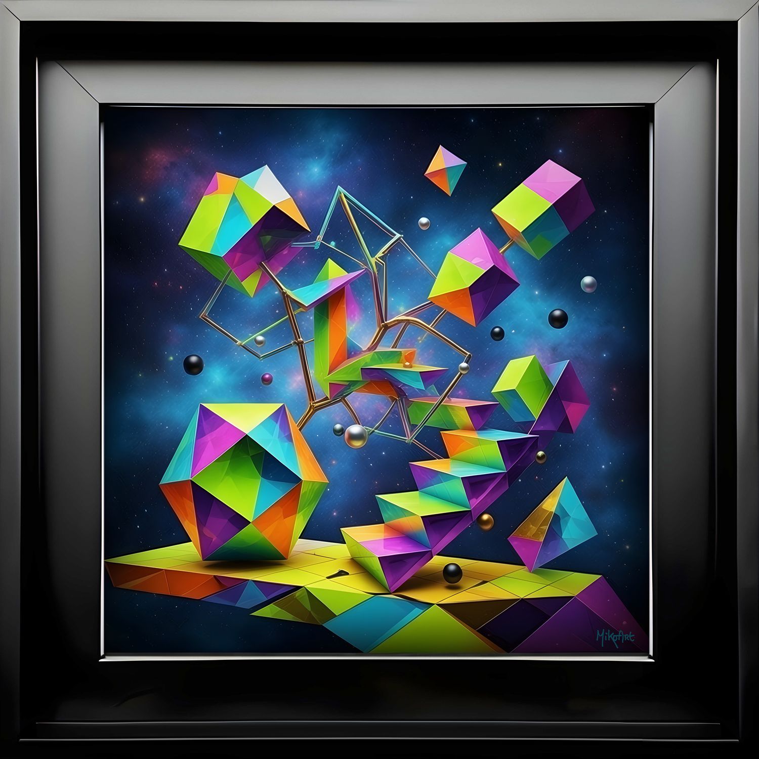 MikoArt-Liquid Gloss®-08/Series-120x120cm-0206