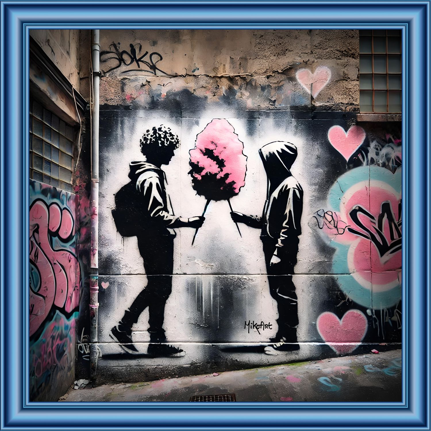 MikoArt-Liquid Gloss®-06/ThereIsLoveForEveryone-80x80cm-0369