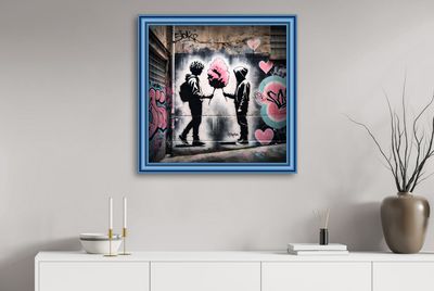 MikoArt-Liquid Gloss®-06/ThereIsLoveForEveryone-80x80cm-0369