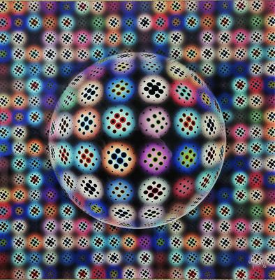 MikoArt-Kleurproof Epoxy LiquidGloss op AluDibond-0054  50x50cm