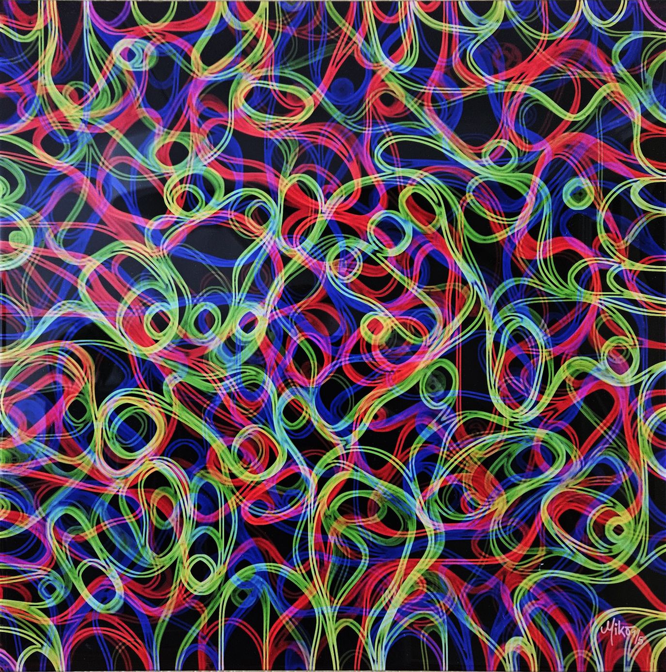 MikoArt-Kleurproof Epoxy LiquidGloss op AluDibond-0057  50x50cm