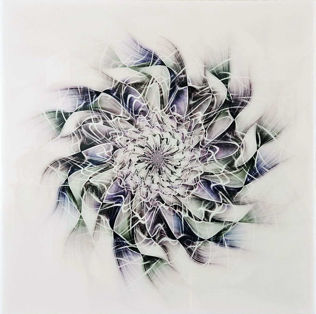 MikoArt-Kleurproof Epoxy LiquidGloss op AluDibond-0078  50x50cm