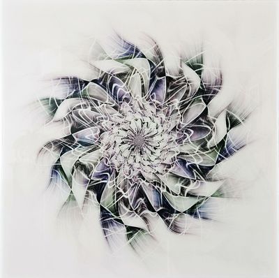 MikoArt-Kleurproof Epoxy LiquidGloss op AluDibond-0078  50x50cm