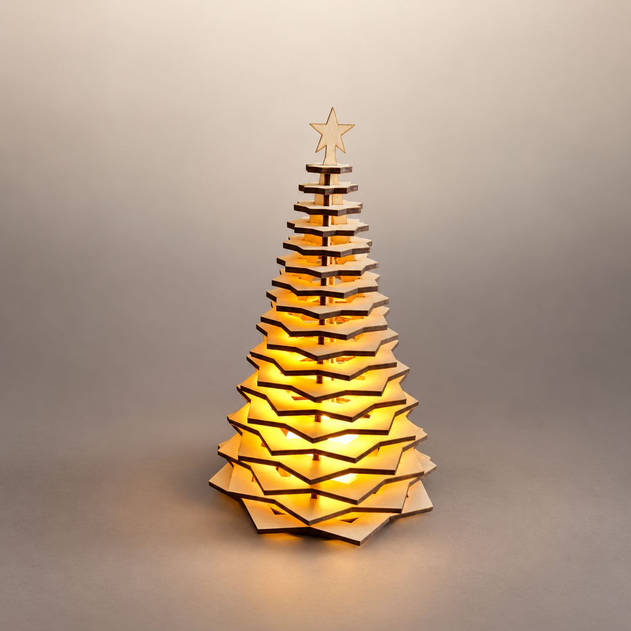 Teelicht "Weihnachtsbaum" (Höhe 18.5 cm)