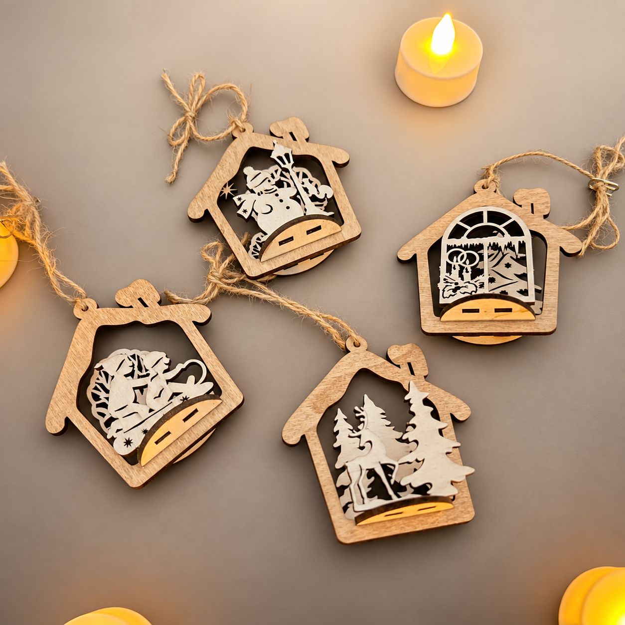 Weihnachtsbaumschmuck – 4er-Set