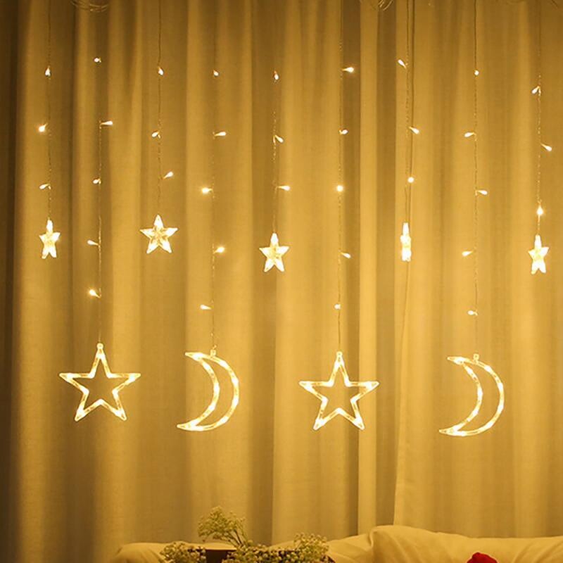 Moon & 2 Star LED String Ramadan Light