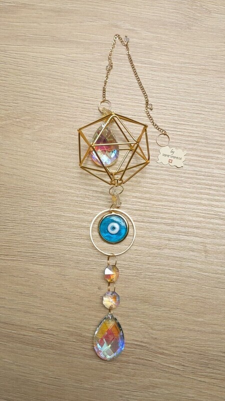 Attrape soleil "losange et Nazar en verre"