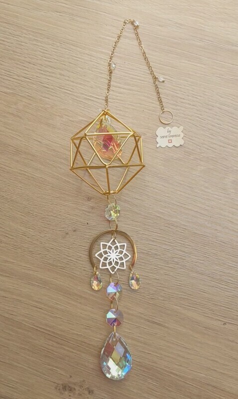 Attrape soleil "losange et fleur de vie"