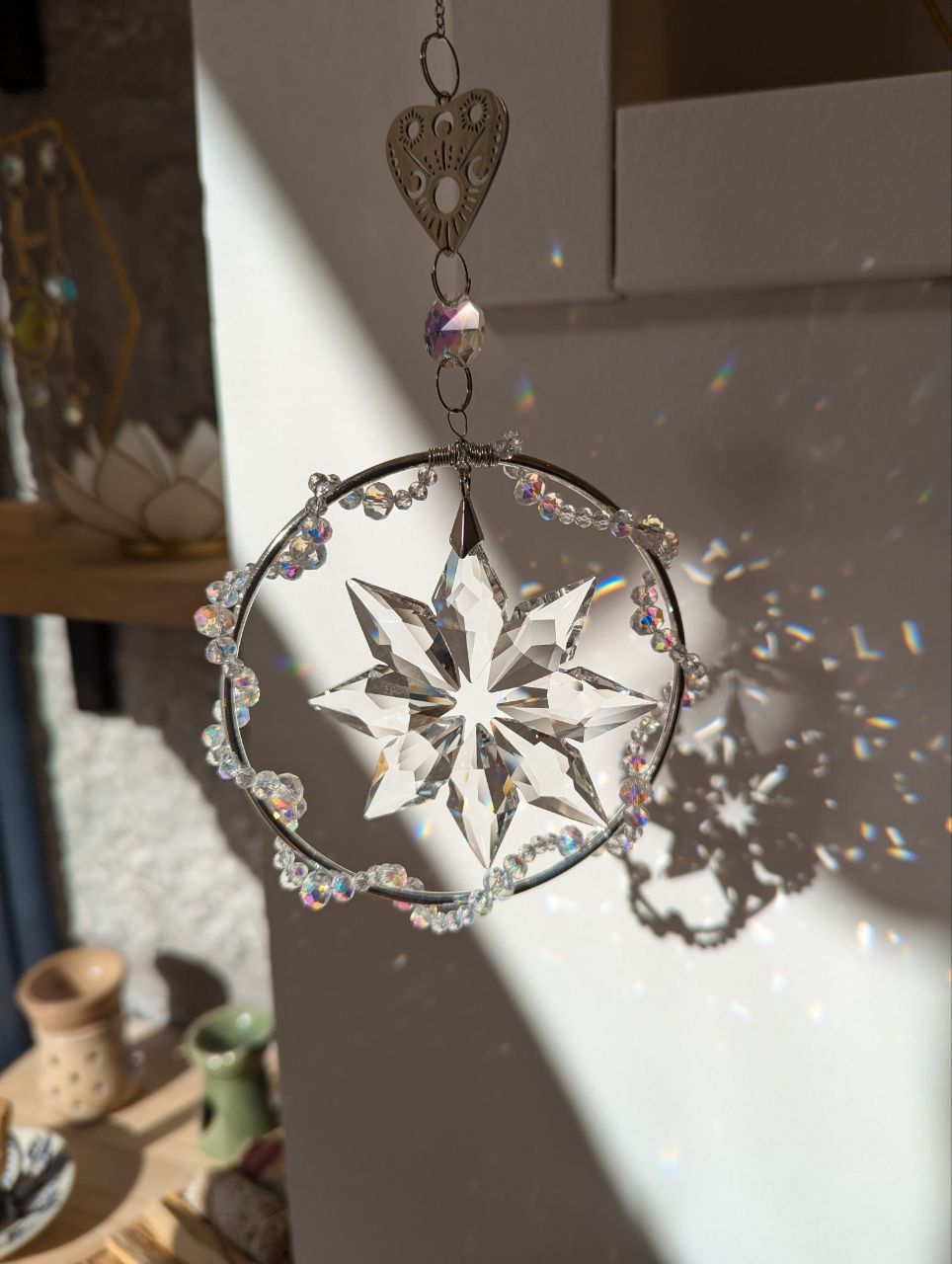 Attrape soleil &quot;Étoile de neige&quot;