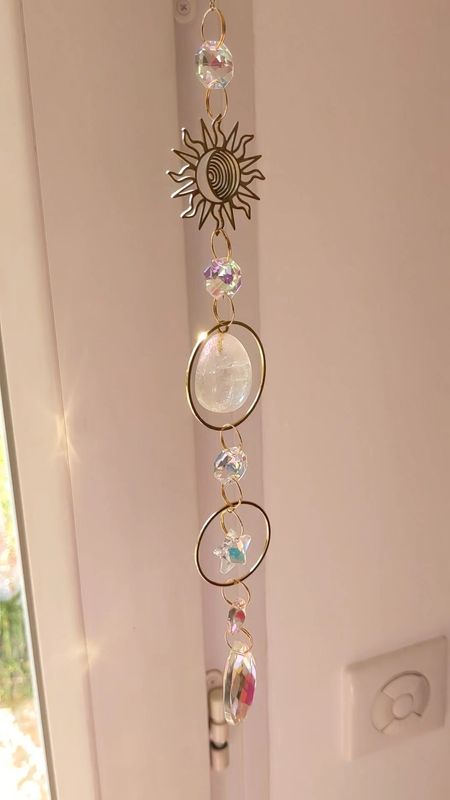 Attrape soleil minéraux "soleil et cristal de roche"