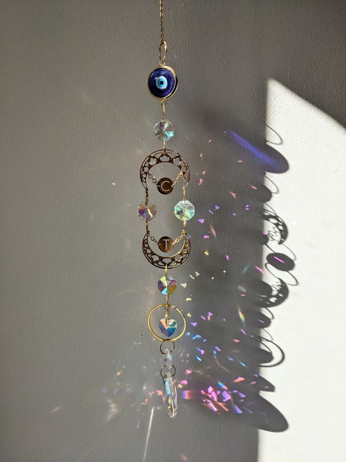 Attrape soleil à chaîne unique &quot;deux âmes&quot;