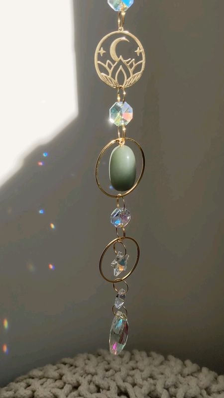 Attrape soleil minéraux "lotus et aventurine"