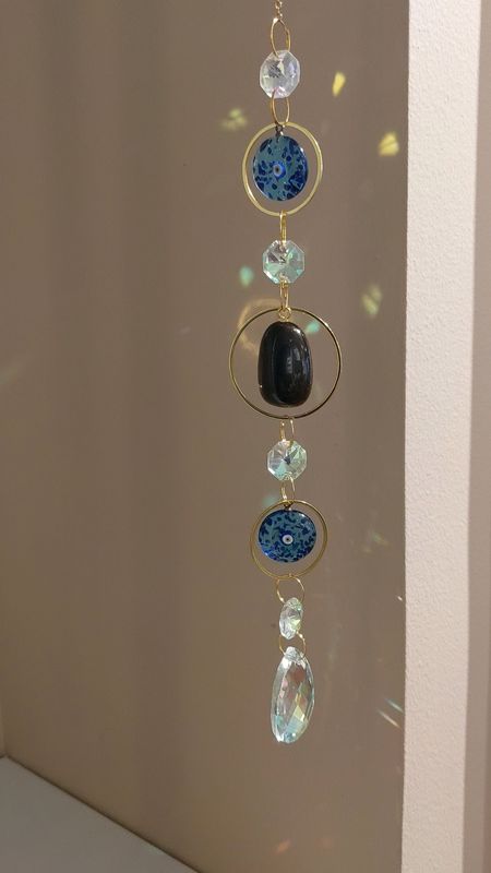 Attrape soleil minéraux "Nazar et œil de tigre"