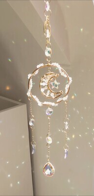 Attrape soleil Luna "Labradorite et Pierre de Lune"