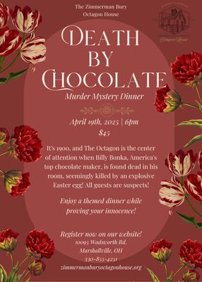 Death By Chocolate Murder Mystery 04/19/2025