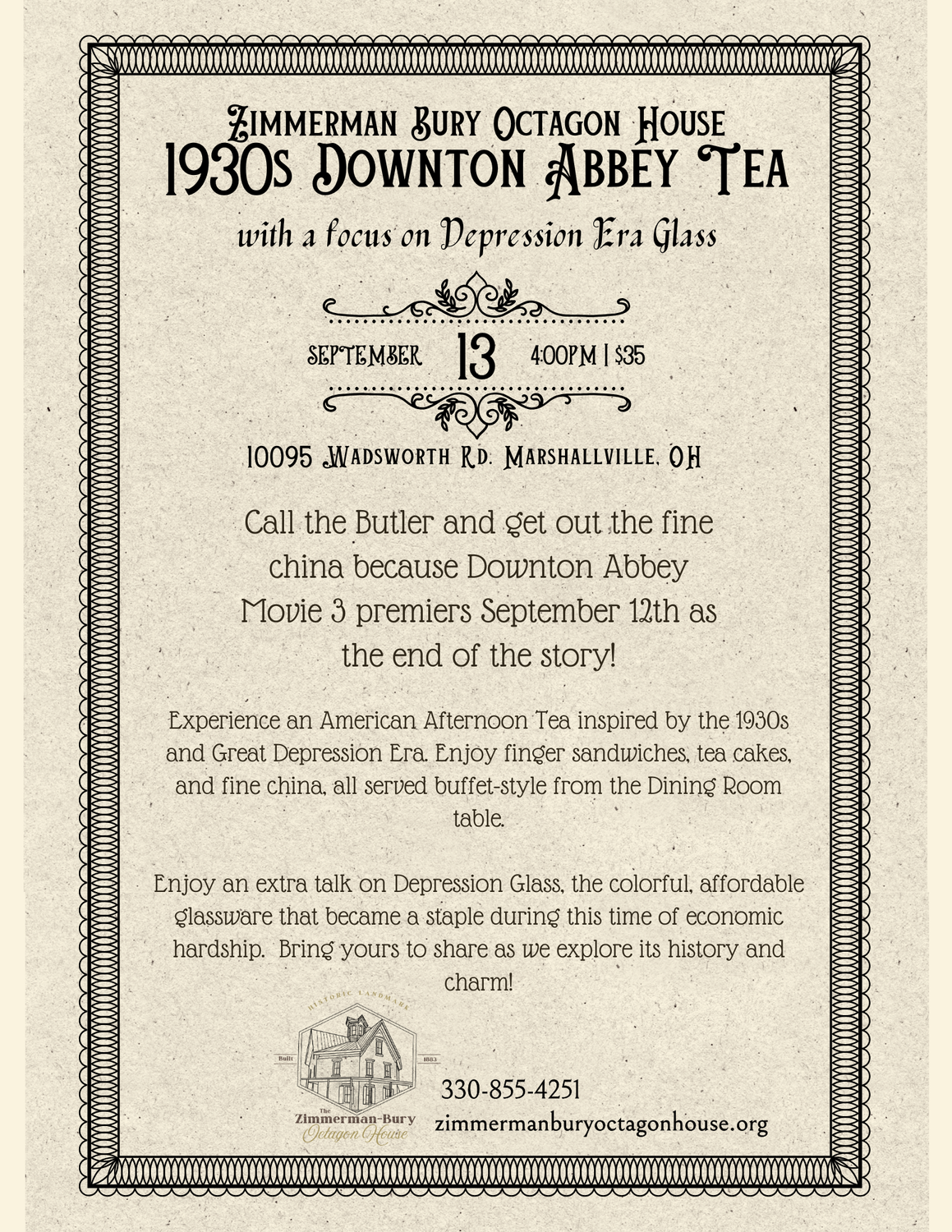 Downton Abbey Tea 09/13/2025