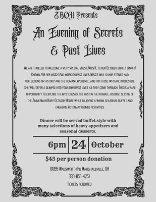 An Evening of Secrets and Past Lives