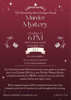 Victorian Murder Mystery at the ZBOH