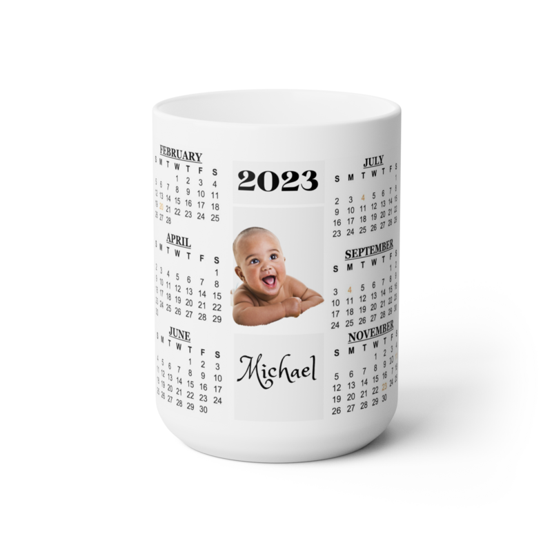 Calendar 2024 on a Mug