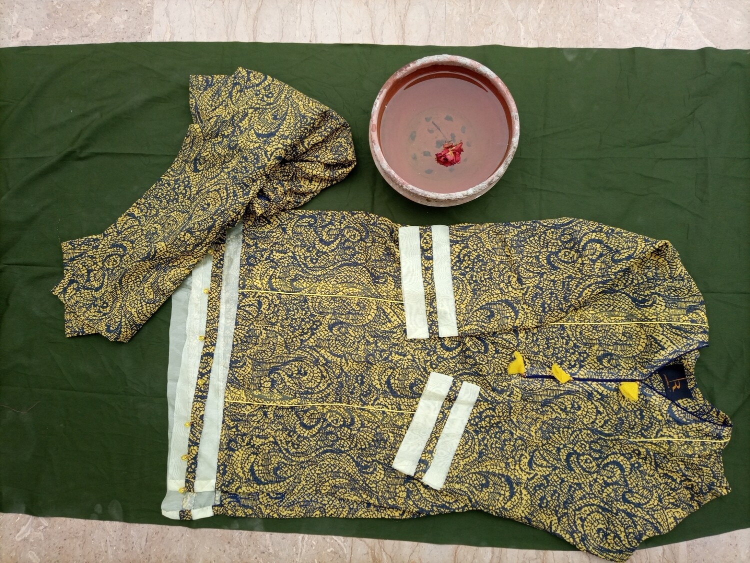 3 piece cotton mix suit