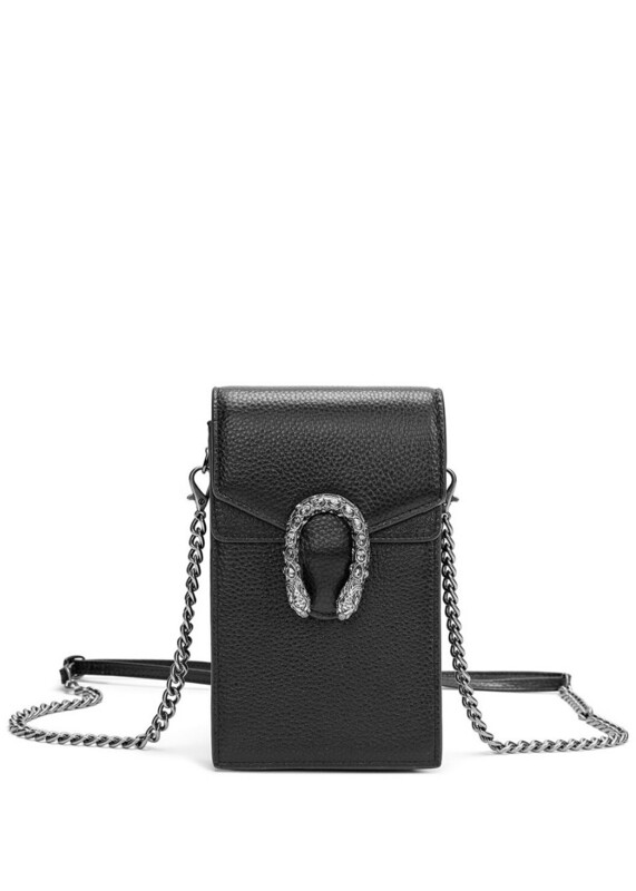 Tiffany & Fred
Full-Grain Leather Crossbody Phone Bag
