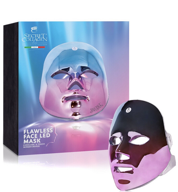 Secret Collagen Daily Cleanse and Moisturize With Cordless Led Face Therapy Mask