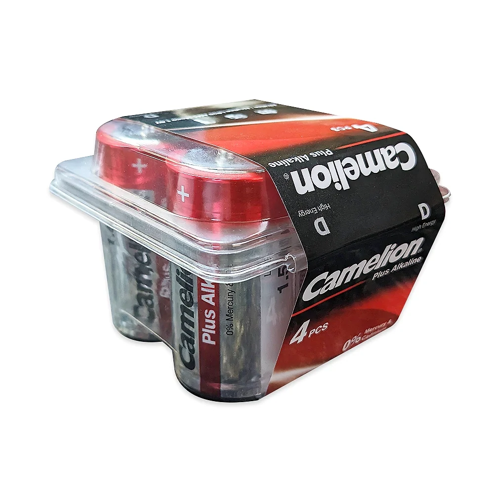D Cell Alkaline 4-Pack