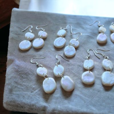 Faux pearl Drop Earrings