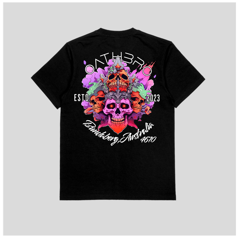 Skull 100% Cotton Semi Fitted custom T-shirt, OathBro