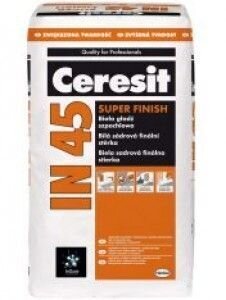 Ceresit IN 45 SUPER FINISH Nobeiguma Špaktele 20 kg