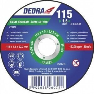 GRIEZĒJDISKS AKMENIM 125 1,5mm F13422