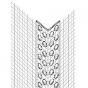 PVC Fasādes stūris ar sietu 2,5m