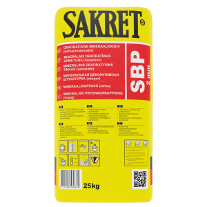 SBP 3mm Minerālais dekoratīvais apmetums (Biezpiens) 25kg
