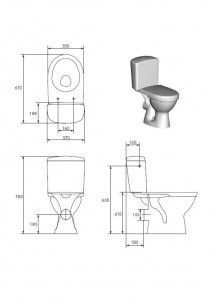 WC kompaktpodi un vāki